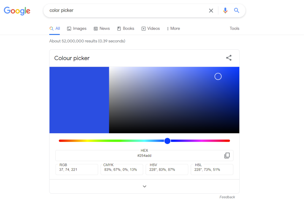 color picker google
